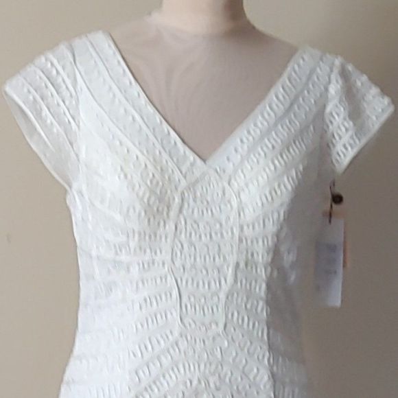 ❤️❤️ HOST PICK ❤️❤️ NWT Sue Wong White Sheath Short Dress - Picture 4 of 5